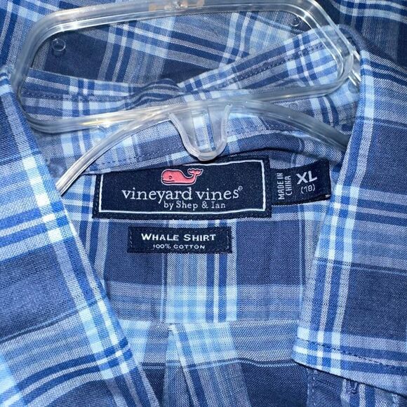 Vineyard Vines Plaid Boys Shirt Button Down - Picture 2 of 4
